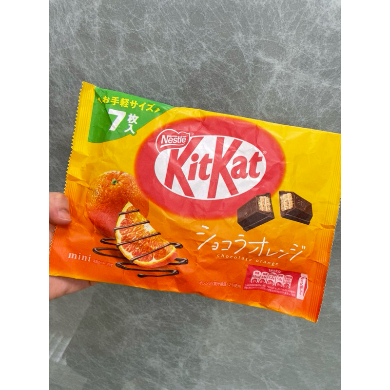 日本帶回🇯🇵 KitKat 香橙🍊巧克力 日本限定口味 1包7枚入