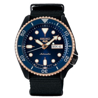 SEIKO 精工 5號機械錶 日本通路限定 42mm 藍面盤 帆布尼龍錶帶 【Watch On-line Store】