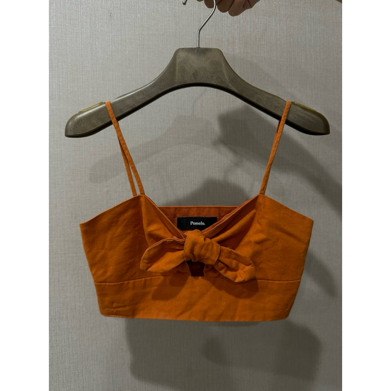 Pomelo泰國品牌 橘色短板上衣