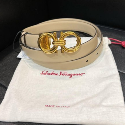 *漢森精品服飾* Salvatore Ferragamo 菲拉格慕 皮帶 寬3CM 意大利製 可自行剪短 現貨 90