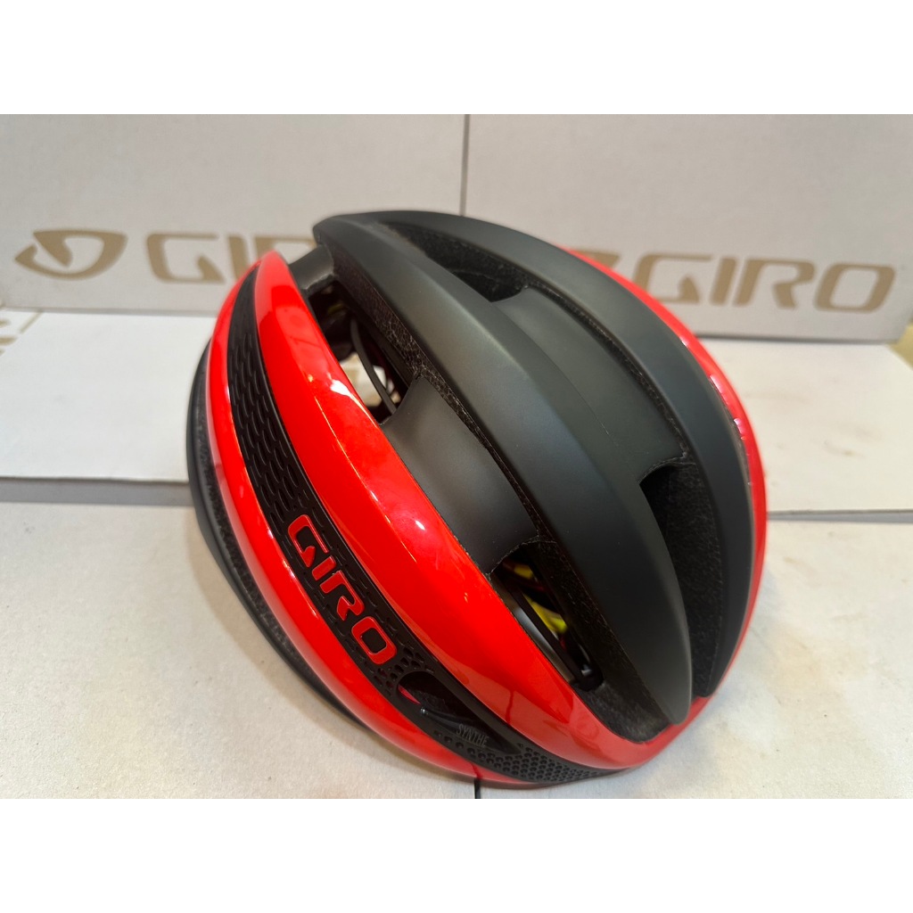 『小蔡單車』限量出清 GIRO Synthe MIPS 頂級 消光黑/亮紅 自行車/公路車 安全帽 原價10000元