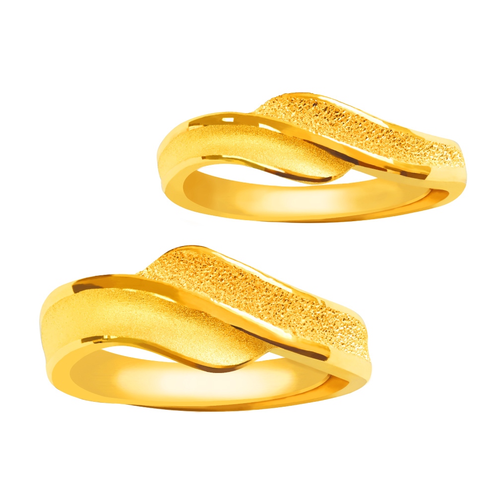 【元大珠寶】『愛很美麗』黃金戒指、情侶對戒 活動戒圍-純金9999國家標準2-0149.2-0150
