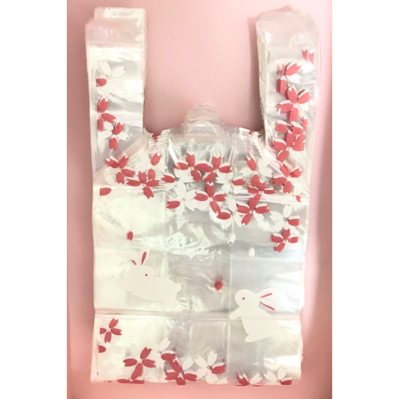 (A101)櫻花兔 精美塑料手提袋.購物袋.送禮提袋