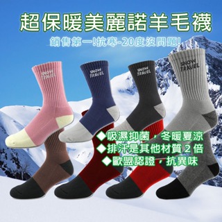 龍年狂歡❤送耳罩🎅雪之旅 AR-59 美麗諾羊毛襪 厚底 雪襪 登山襪 保暖襪 運動襪 休閒襪 冬天襪子