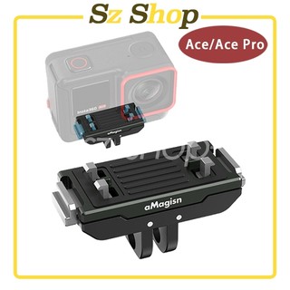 Insta360 X6 X5 ACE PRO 2/ X4 Air /ACE PRO 磁吸鋁合金快拆 底下含1/4螺紋