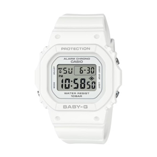 【CASIO BABY-G】經典輕盈方形電子休閒腕錶-奶白色/BGD-565U-7/台灣總代理公司貨享一年保固