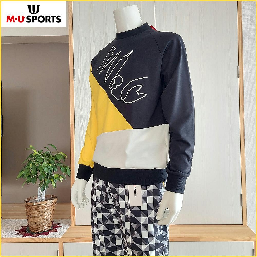 🇯🇵M・U SPORTS 高爾夫球衣 日本製 男 L号 新品 彈力 長袖運動休閒上衣 GOLF 百貨店球衣 M2925M