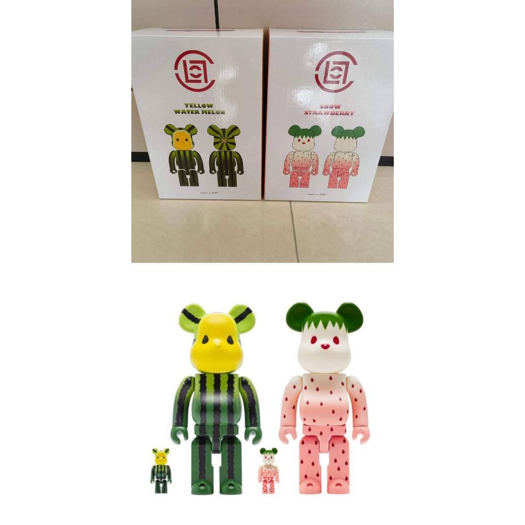 中租零卡分期 全新 BE@RBRICK 西瓜 400%+100% 草莓400%+100% 西瓜草莓 400%+100%