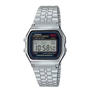 國隆手錶專賣店 CASIO A159W-N1DF 復古電子錶 不鏽鋼錶帶 三折式錶扣 A159W
