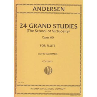 Andersen 24 Grand Studies op. 60 安德森24首長笛華麗練習曲 IMC版 共兩冊