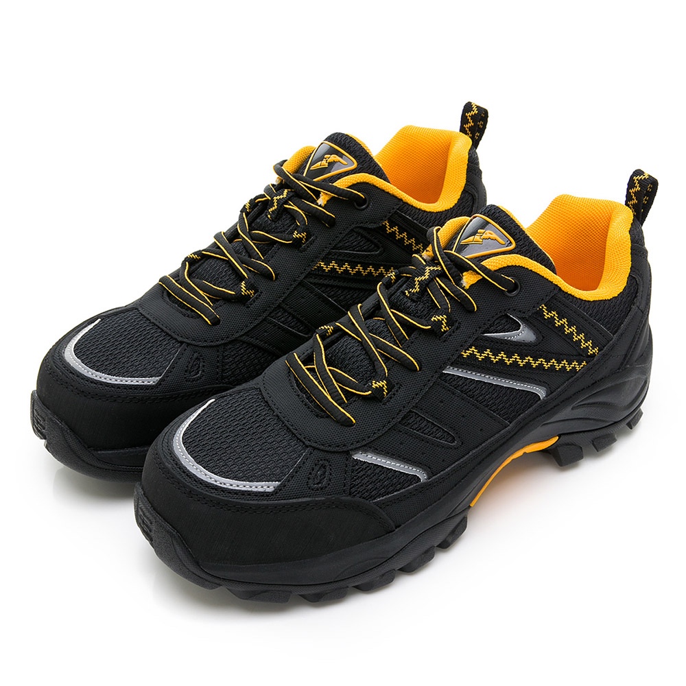 GOODYEAR 固特異 安全鞋 工作鞋 極光 強化透氣 止滑 防臭鞋墊 黏帶 CNS認證安全鞋 黑 GAMX33970