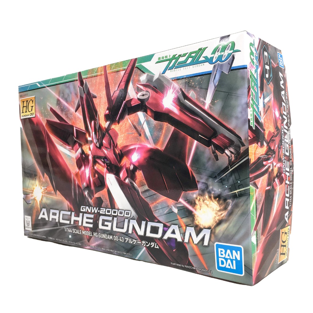 BANDAI 組裝模型 HG 鋼彈00 1/144 #43 權天使鋼彈 ARCHE 鋼不辣商舖