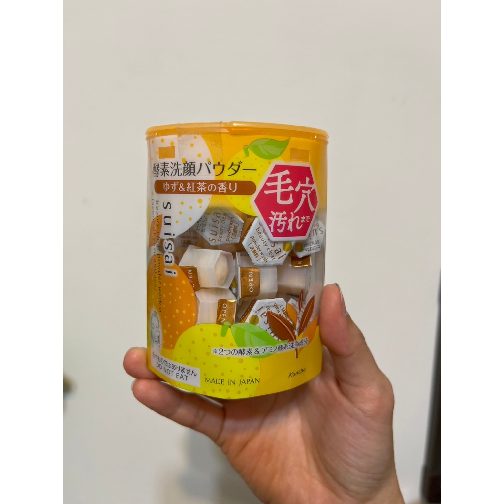【日本購入全新】suisai 橙柚茶香淨透酵素粉（洗面乳）
