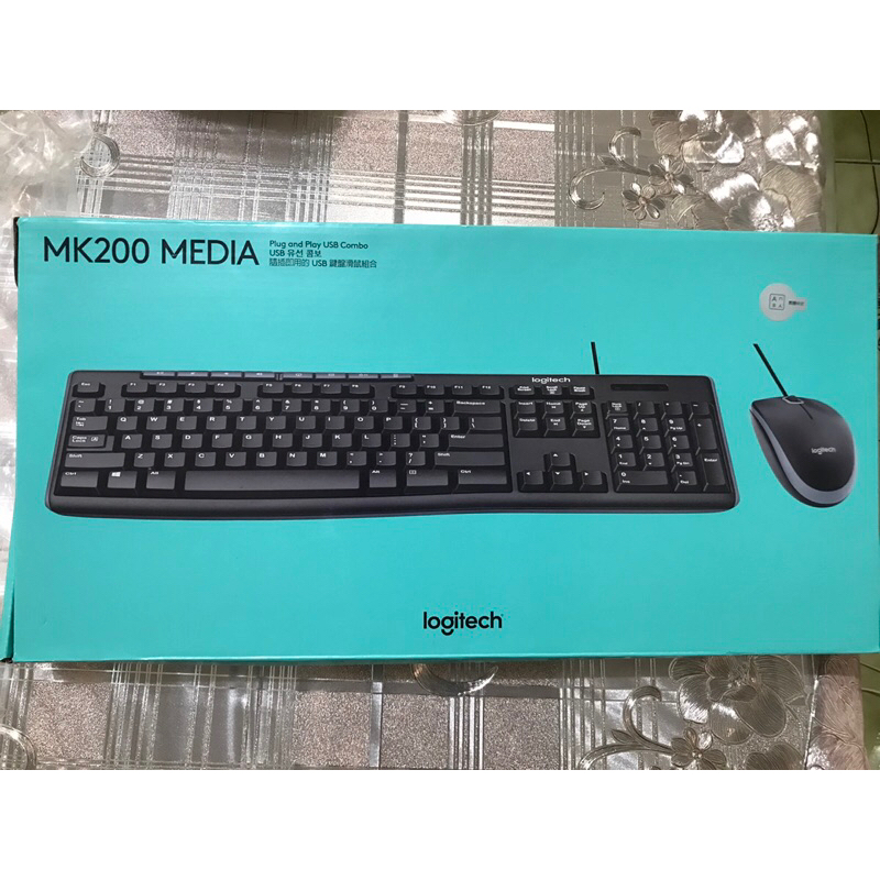 便宜賣 全新 羅技 MK200 USB鍵盤滑鼠組 注音版