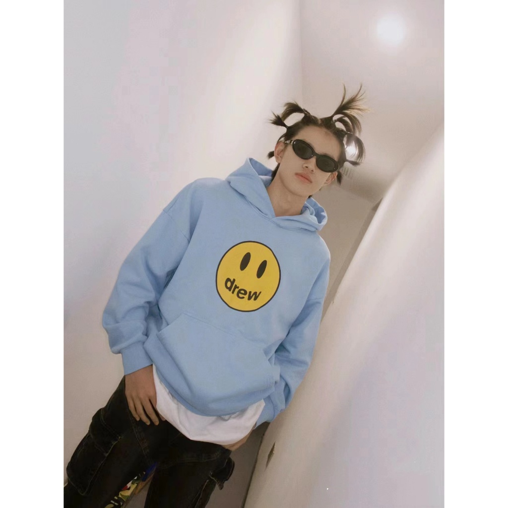 drew house mascot oversized hoodie - pacific blue【MF SHOP】