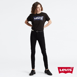 Levis 女款 721 牛仔褲 緊身窄管 黑色基本款 黑皮牌 四向彈性延展 18882-0233