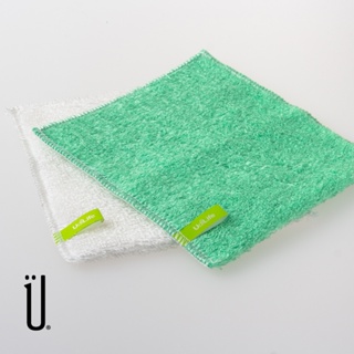 UdiLife 生活大師 百研 植物纖維 重油洗碗布2入 18x16cm 雙色 洗碗布 洗碗巾 去油布