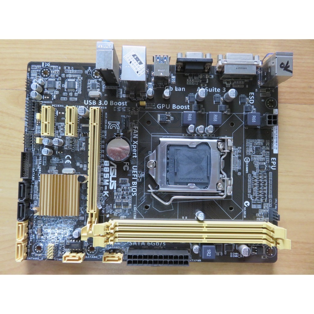 A.1150主機板-華碩 B85M-K 第4代 i7 i5 i3 22nm DDR3雙通道 繪圖處理器 直購價450