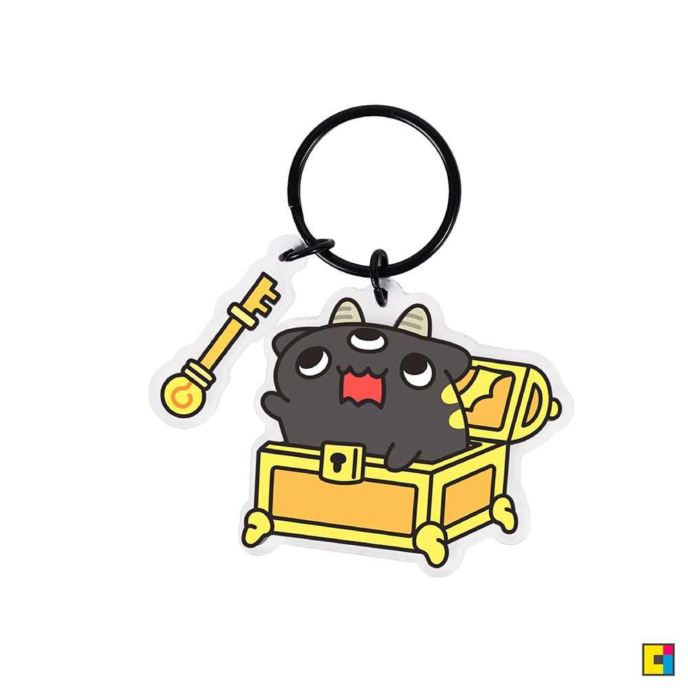 [貓貓蟲-咖波] 寶箱貓蟲魔王壓克力鑰匙圈