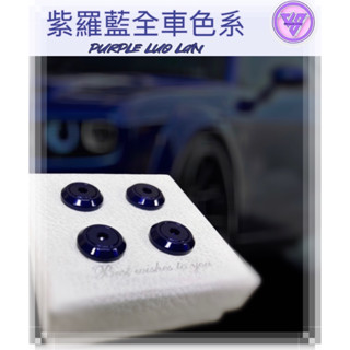 【JS臺灣純手工精密製造 紫羅藍全車色系 】汽車車牌螺絲 重機紅牌車牌螺絲 機車車牌螺絲 大牌螺絲 不鏽鋼螺絲