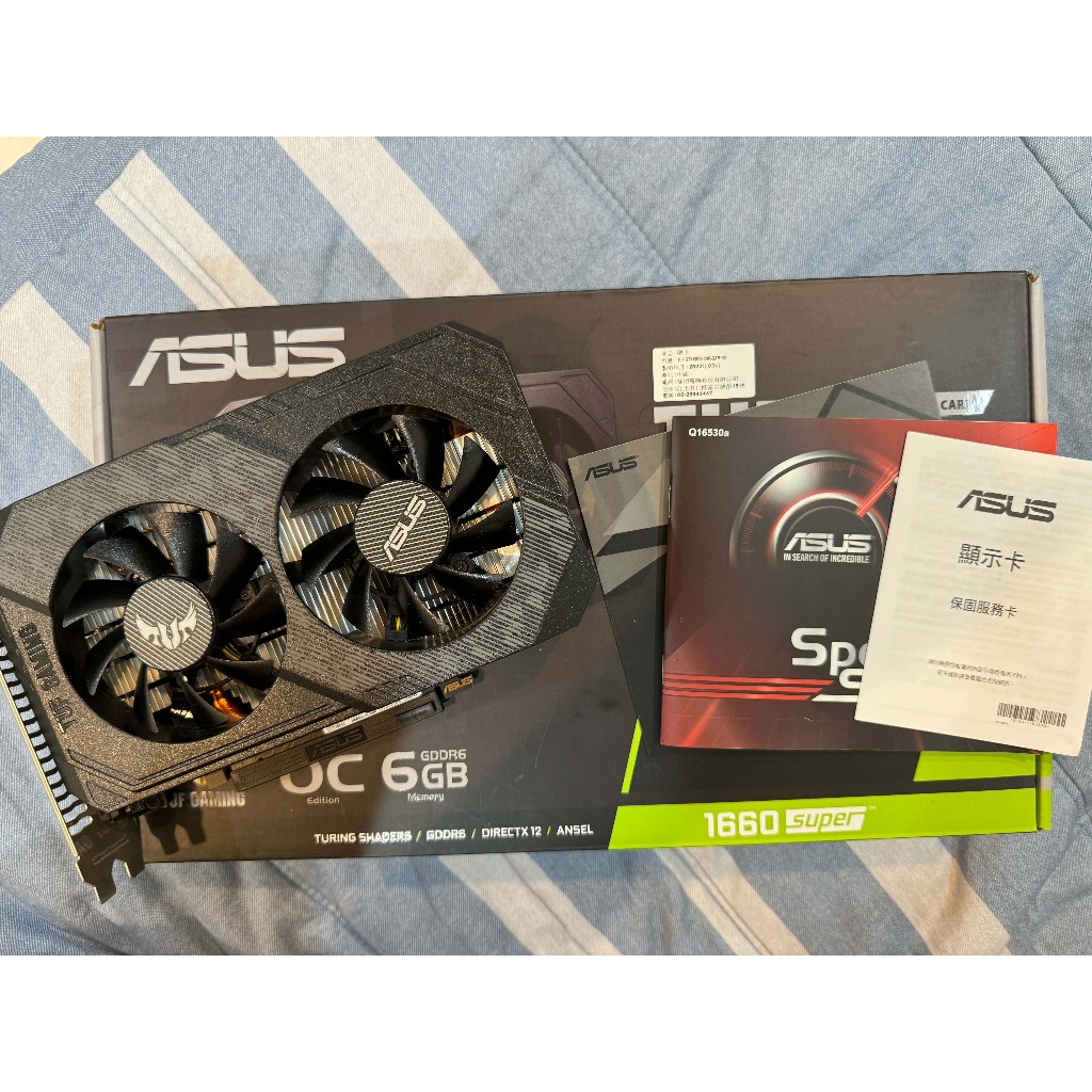 ［二手］Asus tuf 1660 super 保固至2026/4 1660s TUF-GTX1660S-O6G