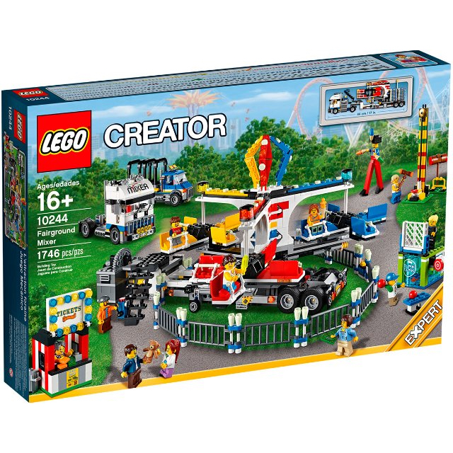 LEGO 樂高 盒組 10244 Creator 創意系列 遊樂園 遊樂場卡車 移動式遊樂場 （盒損）