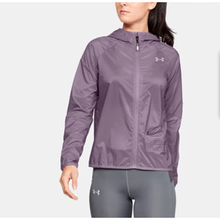 【UNDER ARMOUR】UA女 Qualifier Storm連帽外套(亞洲版型)-優惠商品 基礎紫 XS