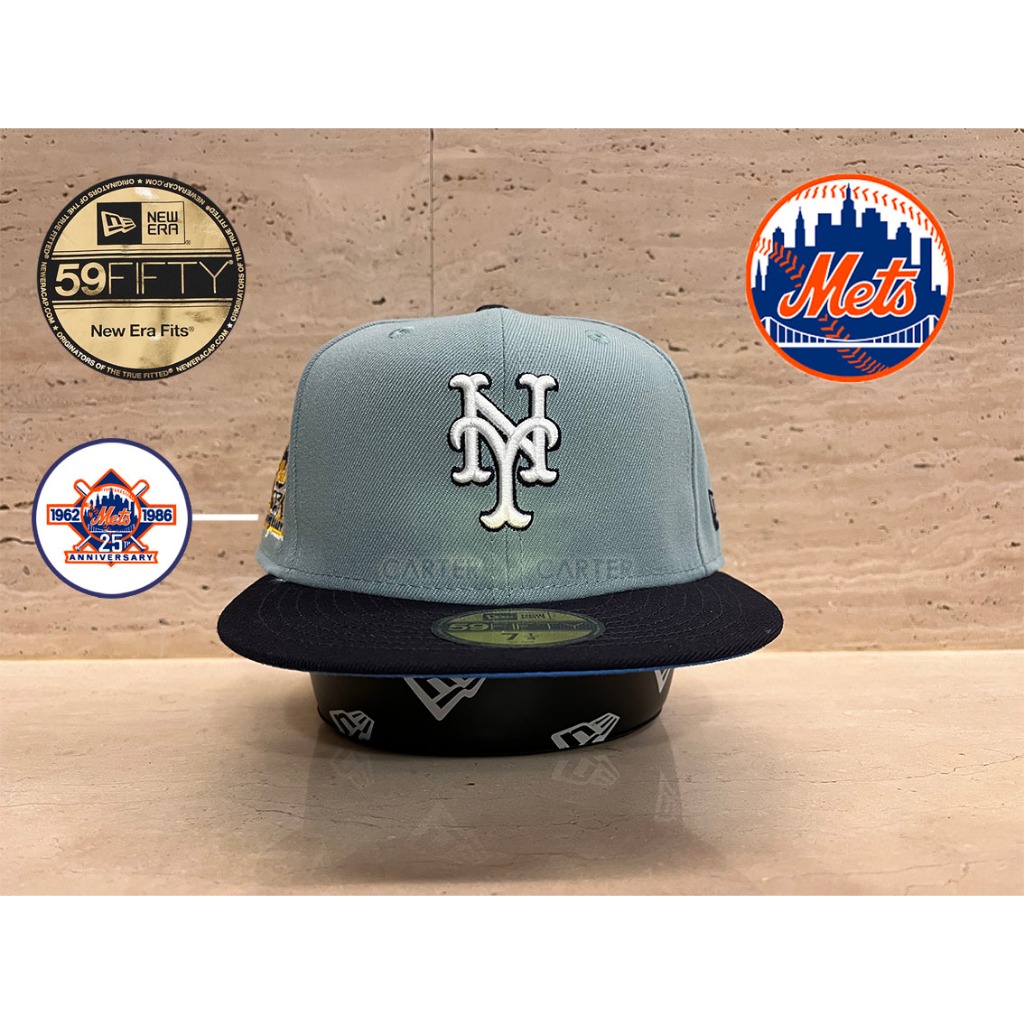 New Era NY Mets Light Blue/Navy 59fifty 美國職棒紐約大都會25週年淺藍深藍全封帽