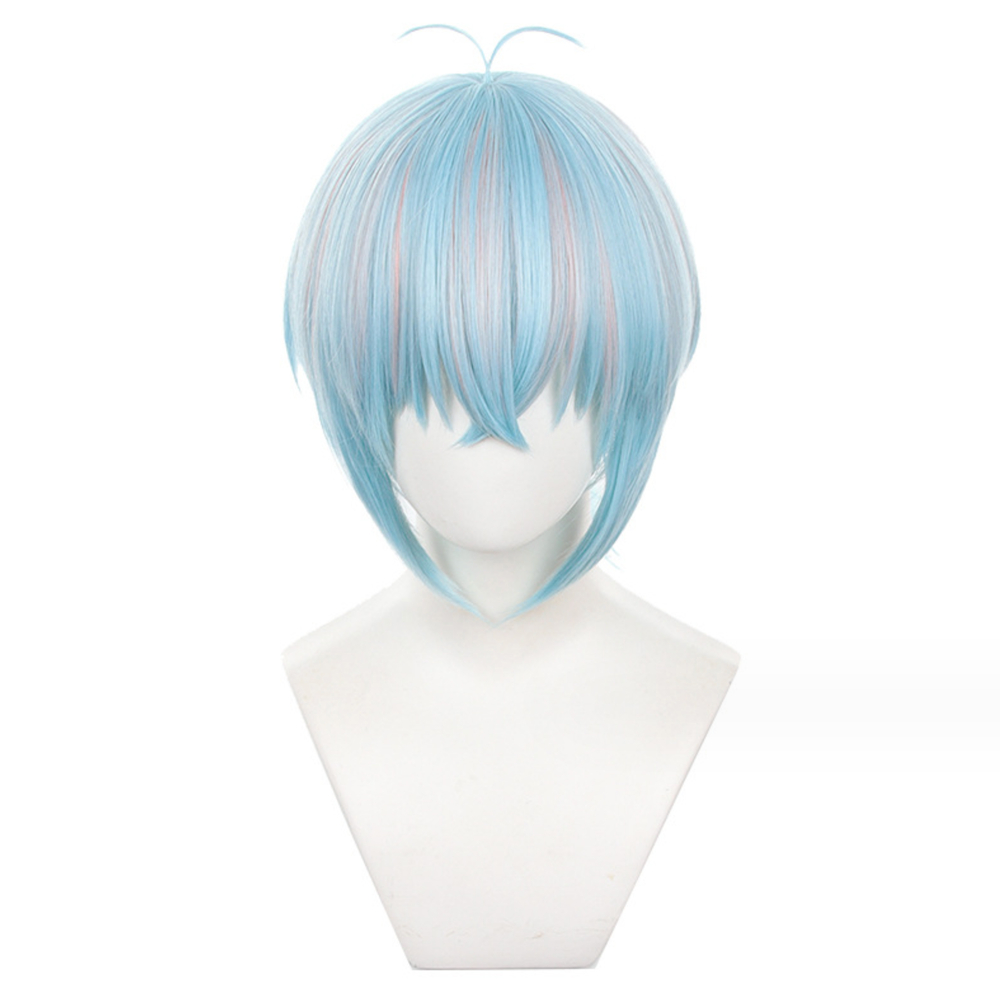 初心者♡在台現貨♡Cosplay 假髮 雙子星藍 FRAGARIA MEMORIES 雙子星 藍色 短髮 cos