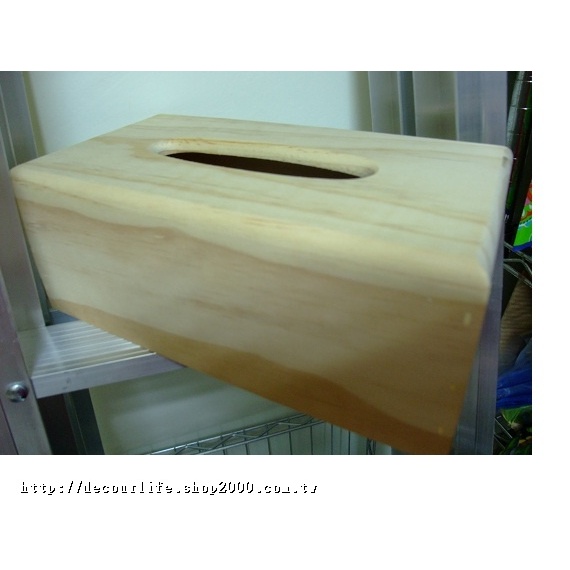 松木面紙盒-橢圓型開口
