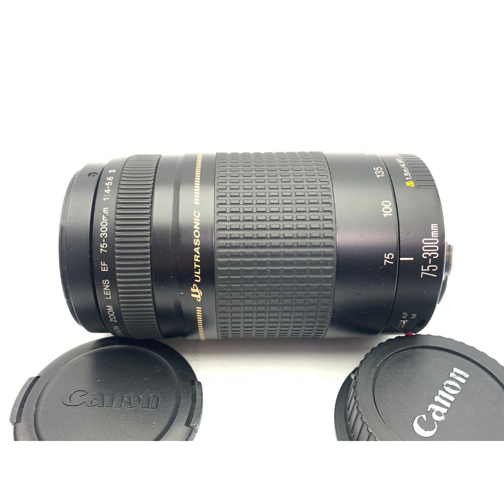 佳能 Canon EF 75-300mm f/4-5.6 II USM 遠攝變焦鏡頭 中古二手 鏡片發霉 瑕疵品 零件機