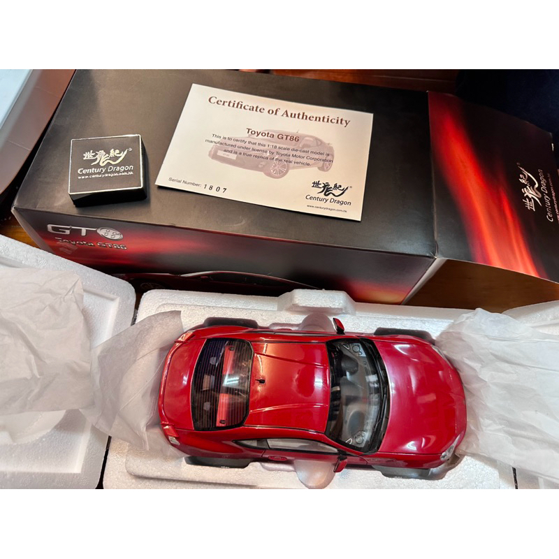 1:18 AE86 TOYOTA 86 GT超級精緻版附原廠證書