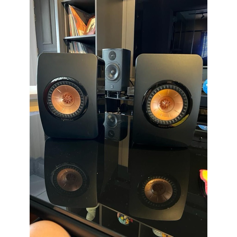 kef ls50 被動式書架音箱