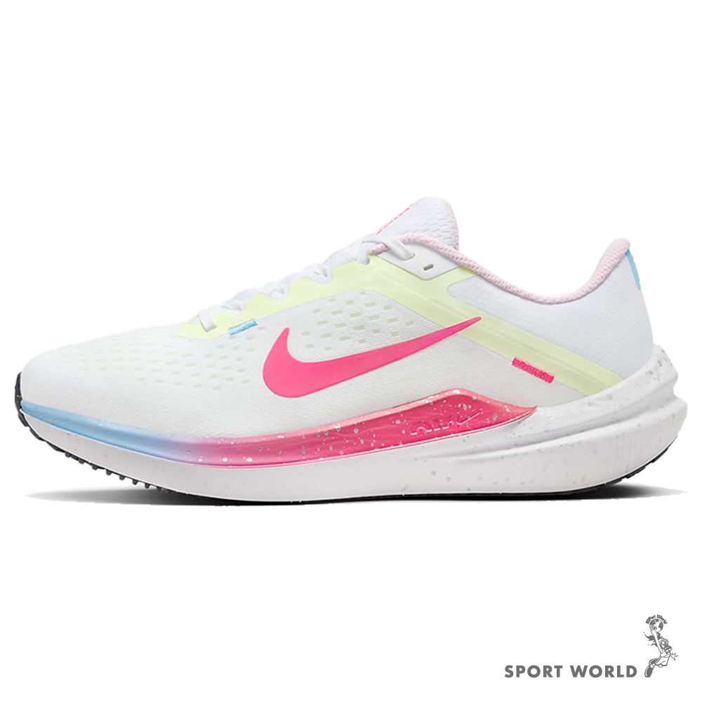 Nike 女鞋 慢跑鞋 Winflo 10 白粉黃【運動世界】FZ3973-100