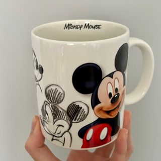 迪士尼 米奇 彩色/手繪草稿 陶瓷馬克杯