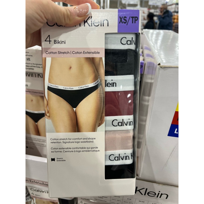 （現貨） Calvin Klein Costco 新款 好市多CK 棉質 女生 內褲 四入組 一組四入 三角褲
