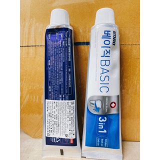 韓國 BASIC 2080 三合一牙膏150克 牙菌斑 牙膏 口腔清新 潔齒 韓國牙膏 2080牙膏 潔牙