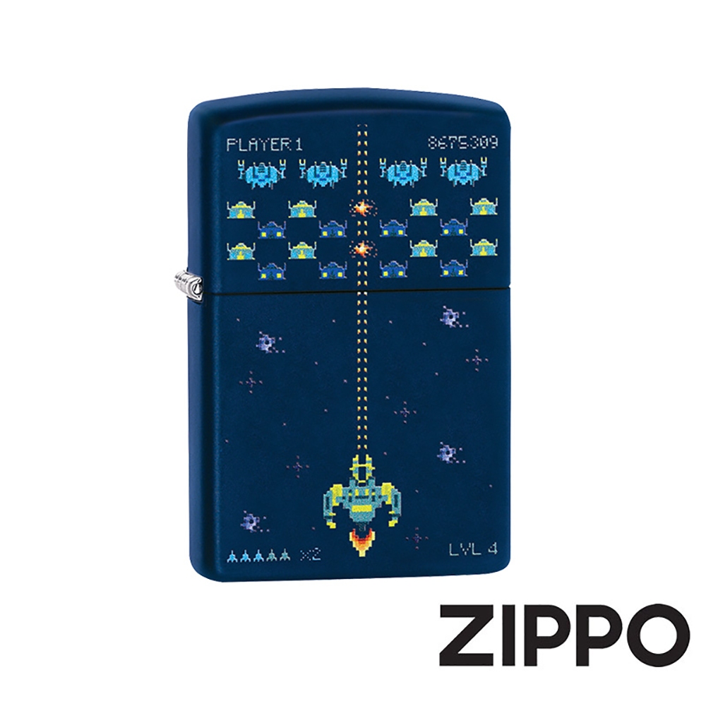 ZIPPO 像素遊戲設計防風打火機 美國設計 官方正版 現貨 禮物 送禮 刻字 客製化 終身保固 49114