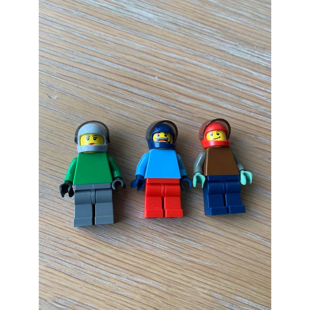 二手 樂高 LEGO 城市 安全慢 3人組 自組人偶
