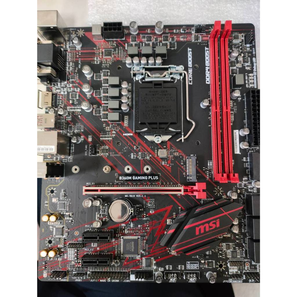 【出清良品主機板】 MSI B360M GAMING PLUS D4 LGA1151 DDR4 I5 I7 I9