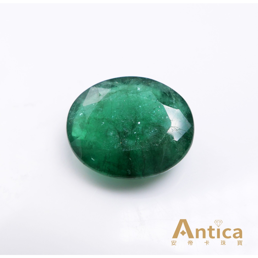 [ANTICA] 祖母綠 11.29克拉 綠色 橢圓 尚比亞 天然無燒 Emerald（經理推薦）安帝卡珠寶