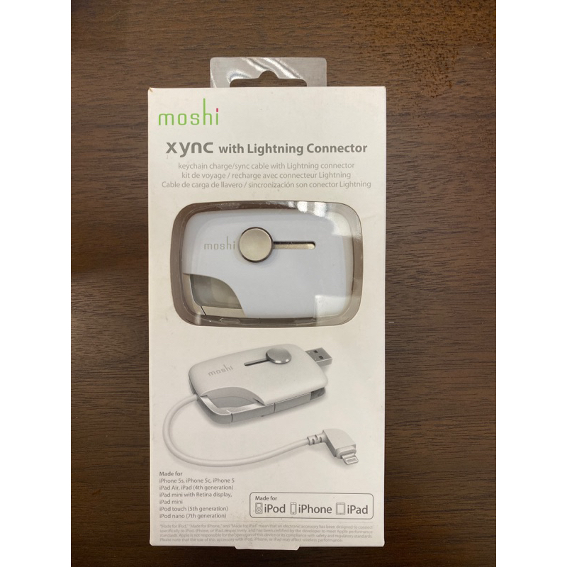 moshi lightning 鑰匙圈充電線