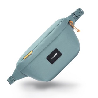 活動優惠另贈排汗襪一雙~ 澳洲 Pacsafe Go 隨行防盜斜背胸包 2.5L 沁心藍