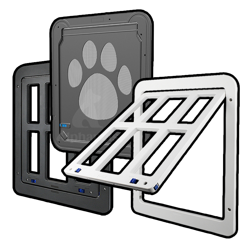 寵物活動紗窗門 寵物門 磁吸寵物門 狗門 貓門 紗門適用 - 艾爾發寵物 Alphapetstw