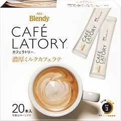 日本 AGF CAFE LATORY 濃厚牛奶拿鐵 咖啡隨身包 即溶咖啡 咖啡