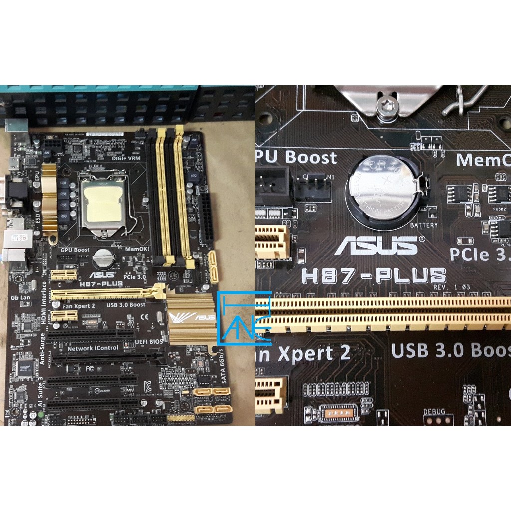 【 大胖電腦 】 ASUS H87-PLUS主機板/附擋板/1150/DDR3/保固30天/實體店面