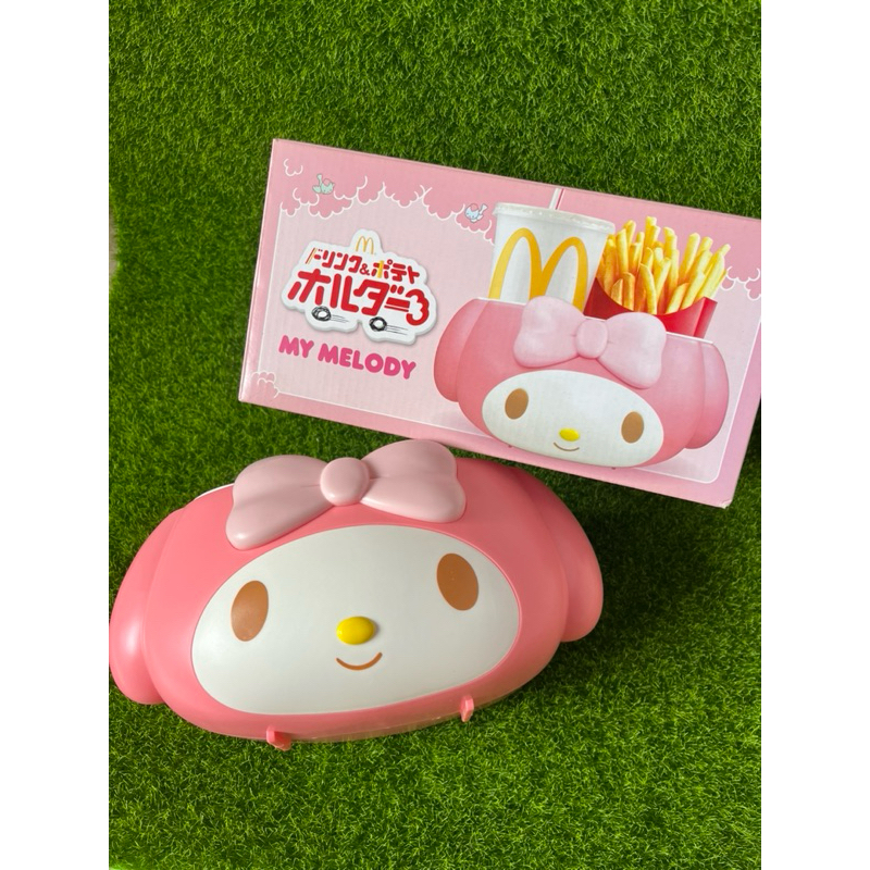 現貨 日本🇯🇵限定 麥當勞美樂蒂 置物盒 野餐籃  My Melody 多功能收納盒 車用置物盒