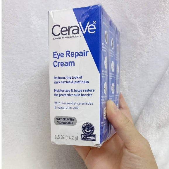 (全新) 美國購入CeraVe 玻尿酸靚亮修復眼霜 Eye Repair Cream 保濕眼霜(14.2g）適樂膚