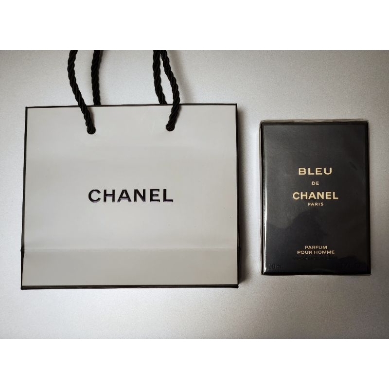 Chanel Bleu男香精，附新光購買單據、提袋