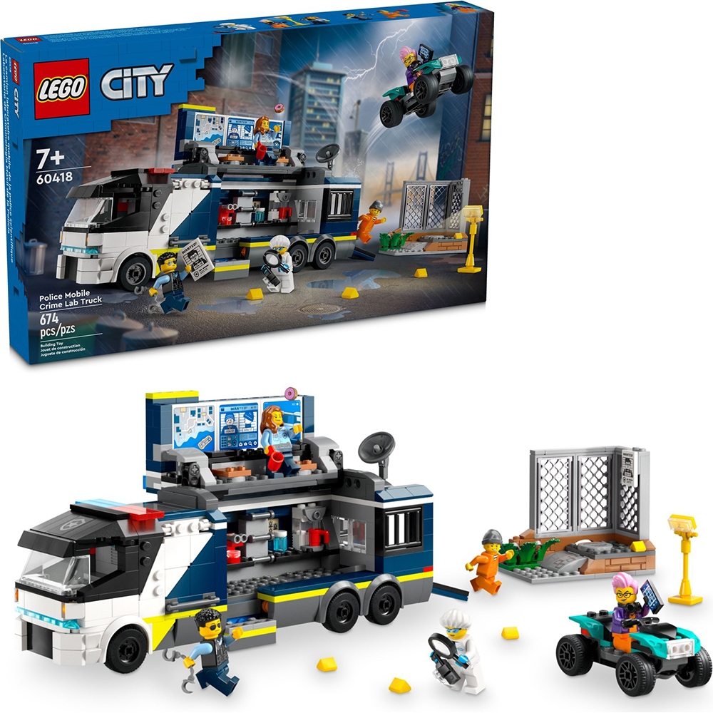 LEGO樂高 LT60418 City 城市系列 - 警察行動刑事實驗室